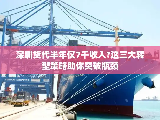 深圳货代半年仅7千收入?这三大转型策略助你突破瓶颈
