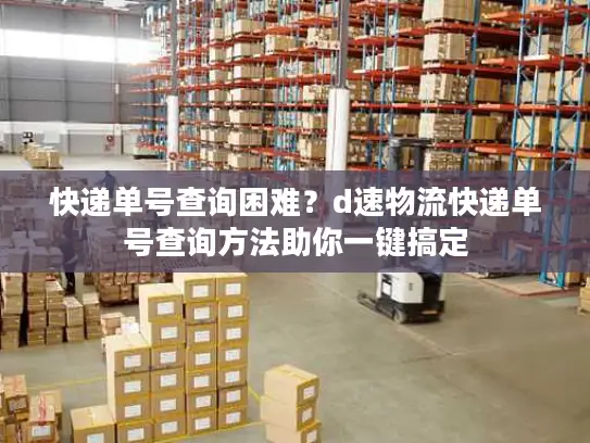 快递单号查询困难？d速物流快递单号查询方法助你一键搞定