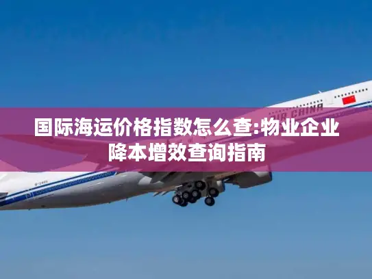 国际海运价格指数怎么查:物业企业降本增效查询指南
