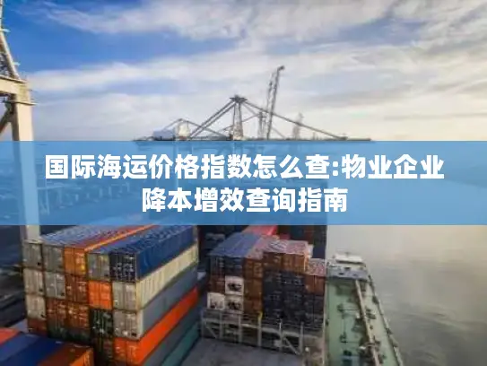 国际海运价格指数怎么查:物业企业降本增效查询指南