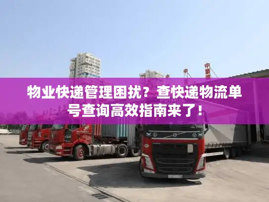 物业快递管理困扰？查快递物流单号查询高效指南来了！