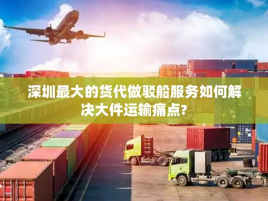 深圳最大的货代做驳船服务如何解决大件运输痛点?