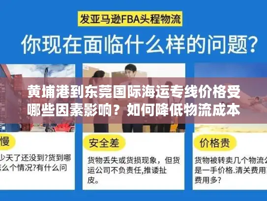 黄埔港到东莞国际海运专线价格受哪些因素影响？如何降低物流成本？