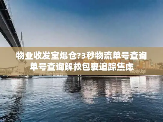 物业收发室爆仓?3秒物流单号查询单号查询解救包裹追踪焦虑