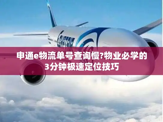 申通e物流单号查询慢?物业必学的3分钟极速定位技巧