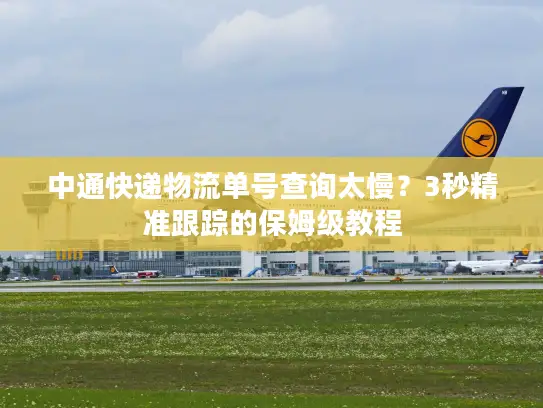 中通快递物流单号查询太慢？3秒精准跟踪的保姆级教程