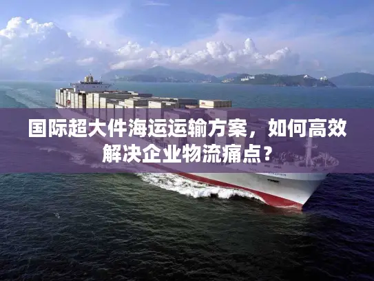 国际超大件海运运输方案，如何高效解决企业物流痛点？
