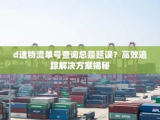 d速物流单号查询总是延误？高效追踪解决方案揭秘