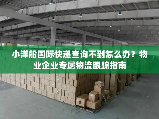小洋船国际快递查询不到怎么办？物业企业专属物流跟踪指南