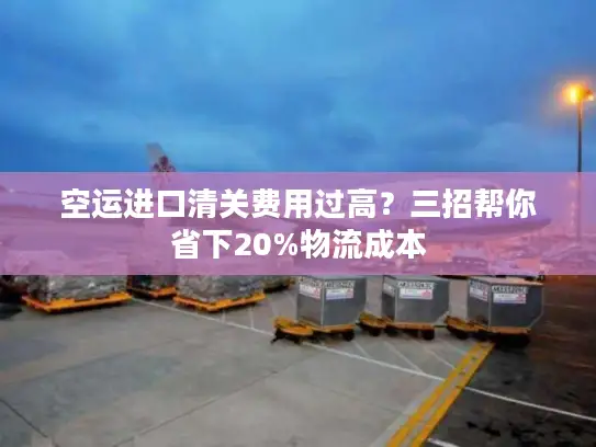空运进口清关费用过高？三招帮你省下20%物流成本