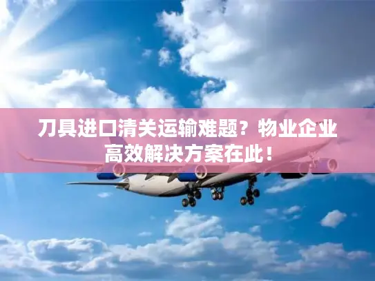 刀具进口清关运输难题？物业企业高效解决方案在此！