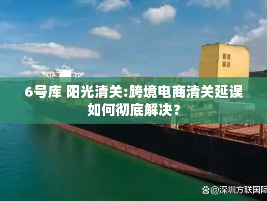6号库 阳光清关:跨境电商清关延误如何彻底解决？