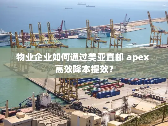 物业企业如何通过美亚直邮 apex 高效降本提效？