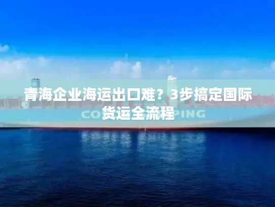 青海企业海运出口难？3步搞定国际货运全流程