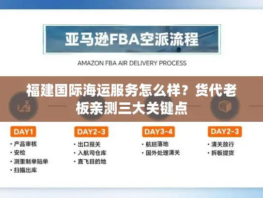 福建国际海运服务怎么样？货代老板亲测三大关键点