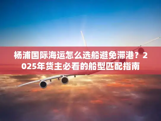 杨浦国际海运怎么选船避免滞港？2025年货主必看的船型匹配指南