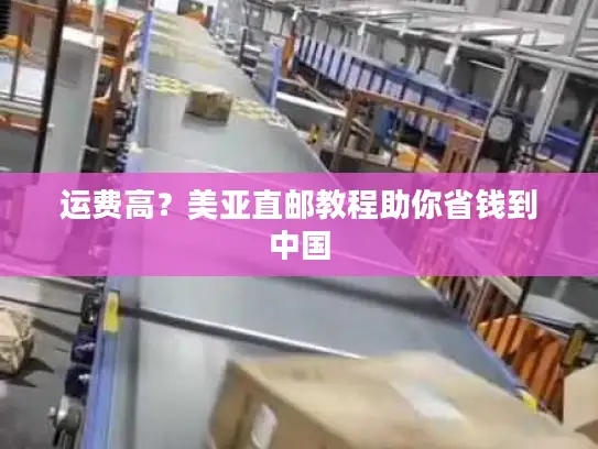 运费高？美亚直邮教程助你省钱到中国
