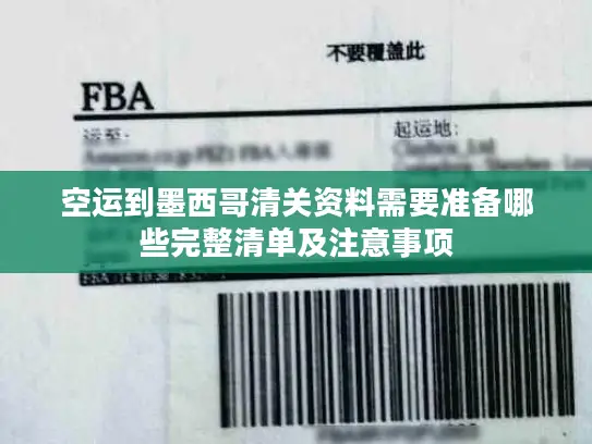 空运到墨西哥清关资料需要准备哪些完整清单及注意事项