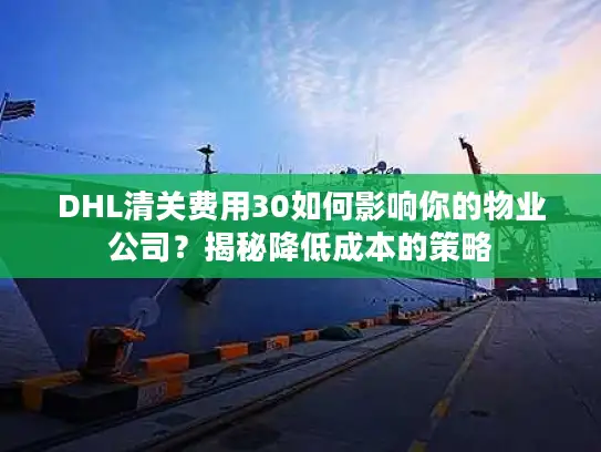 DHL清关费用30如何影响你的物业公司？揭秘降低成本的策略