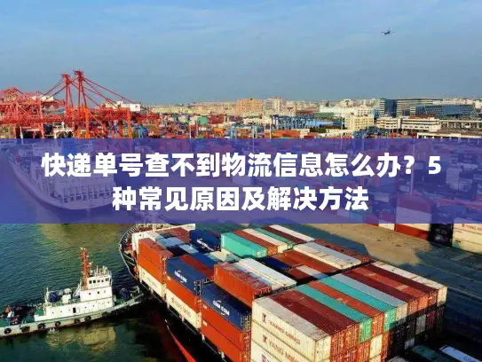 快递单号查不到物流信息怎么办？5种常见原因及解决方法