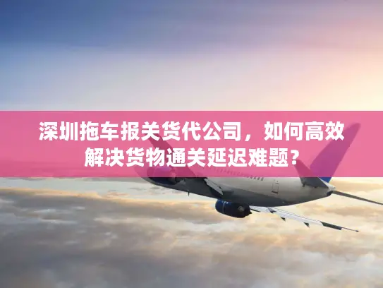 深圳拖车报关货代公司，如何高效解决货物通关延迟难题？