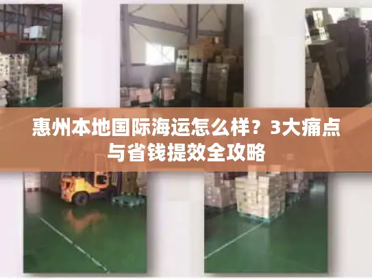 惠州本地国际海运怎么样？3大痛点与省钱提效全攻略