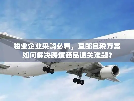 物业企业采购必看，直邮包税方案如何解决跨境商品通关难题？