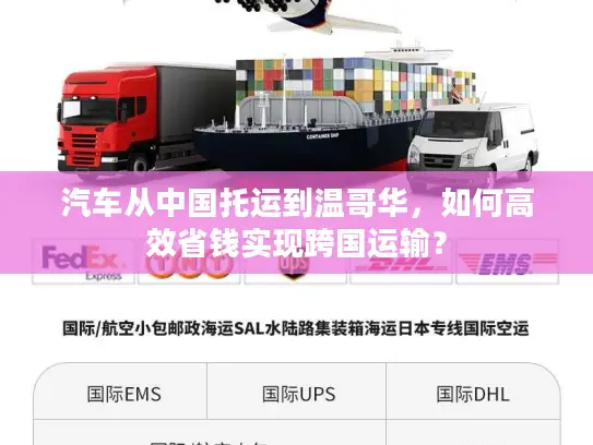 汽车从中国托运到温哥华，如何高效省钱实现跨国运输？