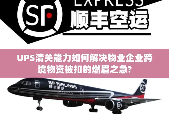 UPS清关能力如何解决物业企业跨境物资被扣的燃眉之急?