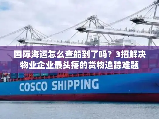 国际海运怎么查船到了吗？3招解决物业企业最头疼的货物追踪难题