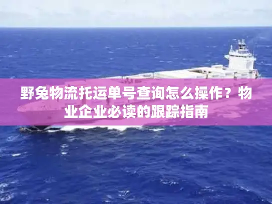 野兔物流托运单号查询怎么操作？物业企业必读的跟踪指南