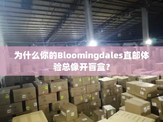 为什么你的Bloomingdales直邮体验总像开盲盒？