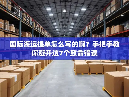 国际海运提单怎么写的啊？手把手教你避开这7个致命错误