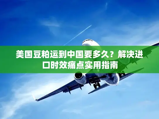 美国豆粕运到中国要多久？解决进口时效痛点实用指南