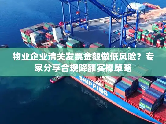 物业企业清关发票金额做低风险？专家分享合规降额实操策略