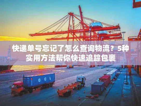 快递单号忘记了怎么查询物流？5种实用方法帮你快速追踪包裹