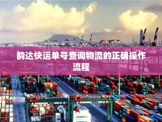 韵达快运单号查询物流的正确操作流程