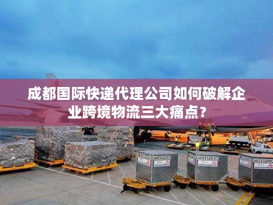 成都国际快递代理公司如何破解企业跨境物流三大痛点？