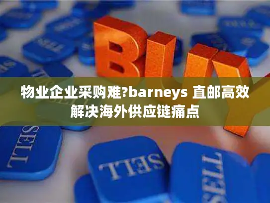 物业企业采购难?barneys 直邮高效解决海外供应链痛点