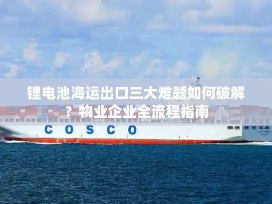 锂电池海运出口三大难题如何破解？物业企业全流程指南