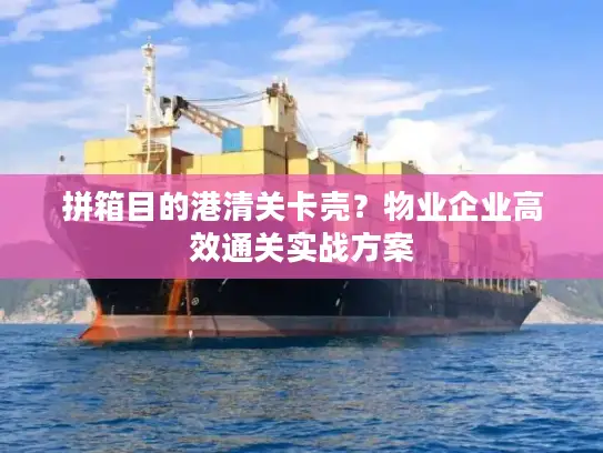 拼箱目的港清关卡壳？物业企业高效通关实战方案