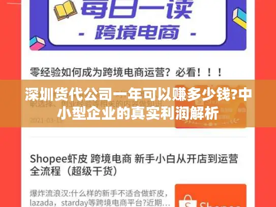深圳货代公司一年可以赚多少钱?中小型企业的真实利润解析