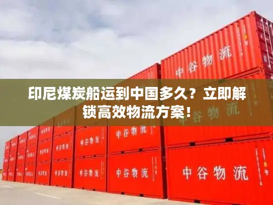 印尼煤炭船运到中国多久？立即解锁高效物流方案！