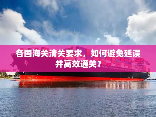 各国海关清关要求，如何避免延误并高效通关？