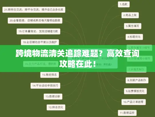 跨境物流清关追踪难题？高效查询攻略在此！