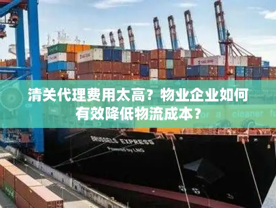 清关代理费用太高？物业企业如何有效降低物流成本？