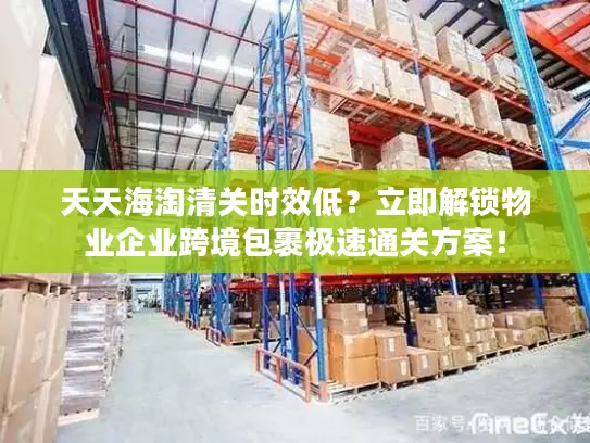 天天海淘清关时效低？立即解锁物业企业跨境包裹极速通关方案！