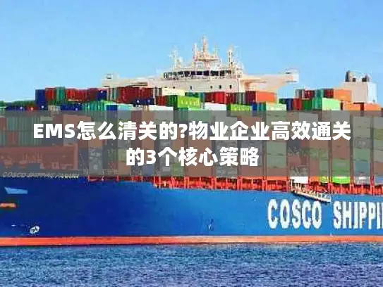 EMS怎么清关的?物业企业高效通关的3个核心策略