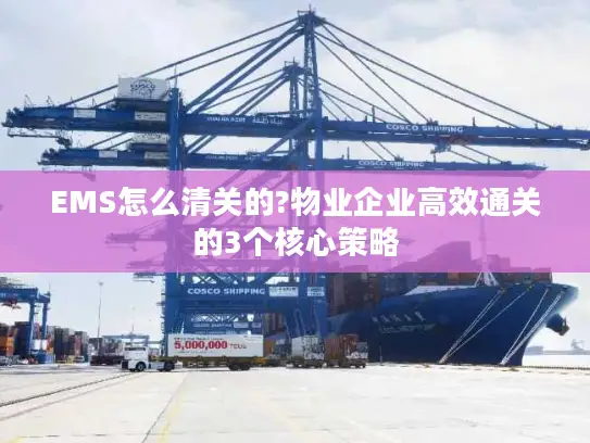 EMS怎么清关的?物业企业高效通关的3个核心策略