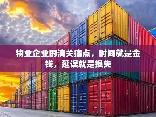 物业企业的清关痛点，时间就是金钱，延误就是损失